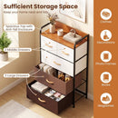 5-Drawer Fabric Dresser with Removable Bins by LJGDeals