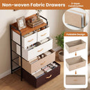 5-Drawer Fabric Dresser with Removable Bins by LJGDeals