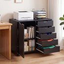 5-Drawer Mobile Storage Cabinet with Adjustable Shelf by DirectDeals