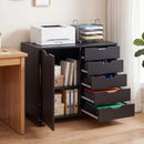 5-Drawer Mobile Storage Cabinet with Adjustable Shelf by LJGDeals