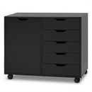 5-Drawer Mobile Storage Cabinet with Adjustable Shelf by LJGDeals
