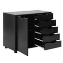 5-Drawer Mobile Storage Cabinet with Adjustable Shelf by LJGDeals