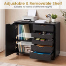 5-Drawer Mobile Storage Cabinet with Adjustable Shelf by LJGDeals