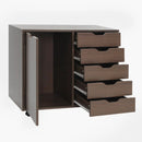 5-Drawer Mobile Storage Cabinet with Adjustable Shelf by LJGDeals