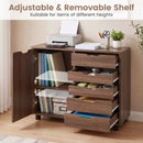 5-Drawer Mobile Storage Cabinet with Adjustable Shelf by LJGDeals
