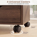 5-Drawer Mobile Storage Cabinet with Adjustable Shelf by LJGDeals