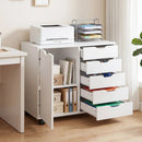 5-Drawer Mobile Storage Cabinet with Adjustable Shelf by LJGDeals