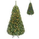 5 FT Pre-Lit Artificial Christmas Tree with Dual Color Lights