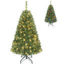 5 FT Pre-Lit Artificial Christmas Tree with Dual Color Lights by LJGDeals