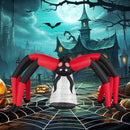 Halloween Inflatable Spider Blow Up Yard Scary Spider with Red Tunnel Light Eyes by LJGDeals