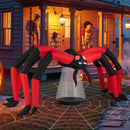 Halloween Inflatable Spider Blow Up Yard Scary Spider with Red Tunnel Light Eyes by LJGDeals