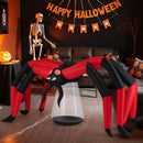Halloween Inflatable Spider Blow Up Yard Scary Spider with Red Tunnel Light Eyes by LJGDeals
