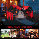 Halloween Inflatable Spider Blow Up Yard Scary Spider with Red Tunnel Light Eyes by LJGDeals