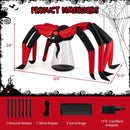 Halloween Inflatable Spider Blow Up Yard Scary Spider with Red Tunnel Light Eyes by LJGDeals