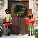 5 FT Lighted Christmas Nutcracker with Glitter Sword for Outdoor by LJGDeals