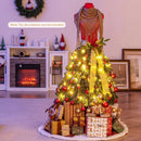 5 FT Pre-lit Mannequin Artificial Christmas Tree Dress Form Xmas Tree by LJGDeals