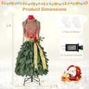 5 FT Pre-lit Mannequin Artificial Christmas Tree Dress Form Xmas Tree by LJGDeals