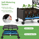 5 FT Self-Watering Planter Boxes with Lattice Trellis and Roof by DirectDeals
