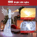 5 Feet Christmas Angel with 100 LED Lights and Ground Stakes by LJGDeals