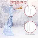 5 Feet Christmas Angel with 100 LED Lights and Ground Stakes by LJGDeals