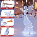 5 Feet Christmas Angel with 100 LED Lights and Ground Stakes by LJGDeals
