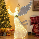 5 Feet Lighted Angel Christmas Decoration with Wings and Warm LED Lights by LJGDeals