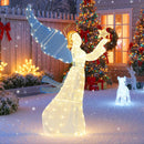 5 Feet Lighted Angel Christmas Decoration with Wings and Warm LED Lights by LJGDeals