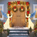 5 Feet Lighted Angel Christmas Decoration with Wings and Warm LED Lights by LJGDeals