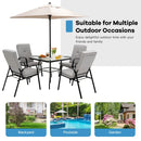 5 Foot Square Patio Market Umbrella with 4 Ribs by LJGDeals