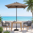 5 Foot Square Patio Market Umbrella with 4 Ribs by DirectDeals