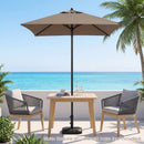 5 Foot Square Patio Market Umbrella with 4 Ribs by LJGDeals