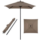 5 Foot Square Patio Market Umbrella with 4 Ribs by LJGDeals