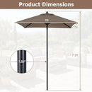 5 Foot Square Patio Market Umbrella with 4 Ribs by DirectDeals