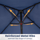 5 Foot Square Patio Market Umbrella with 4 Ribs by DirectDeals