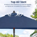 5 Foot Square Patio Market Umbrella with 4 Ribs by LJGDeals