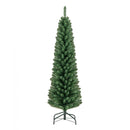 5/6/7/8 Feet Pencil Christmas Tree with 295/392/523/671 Memory Wire Branch Tips and Upgraded Metal Stand by DirectDeals