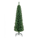 5/6/7/8 Feet Pencil Christmas Tree with 295/392/523/671 Memory Wire Branch Tips and Upgraded Metal Stand by LJGDeals