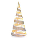 5 Feet Pre-lit Christmas Cone Tree with 300 Warm White and 250 Cold White LED Lights by LJGDeals