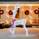 5 Feet Pre-Lit Christmas Reindeer with 100 LED Lights