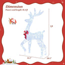 5 Feet Pre-Lit Christmas Reindeer with 100 LED Lights by LJGDeals