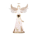 5 Feet Pre-lit 3D Glittered Christmas Angel with 100 Warm White Lights by LJGDeals