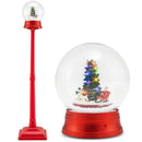 5 Ft Musical Christmas Street Lamp with 8 Tunes and Blowing Snow-Red by LJGDeals