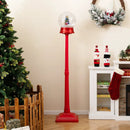 5 Ft Musical Christmas Street Lamp with 8 Tunes and Blowing Snow-Red by LJGDeals
