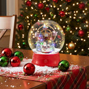 5 Ft Musical Christmas Street Lamp Snow Globe Lantern on Stand-Red by DirectDeals