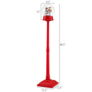 5 Ft Musical Christmas Street Lamp Snow Globe Lantern on Stand-Red by LJGDeals