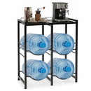 5 Gallon Water Jug Holder for 4 Bottles with Storage Shelf by LJGDeals