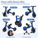 5-In-1 Toddler Bike Kids Balance Bike with Removable Pedals by LJGDeals