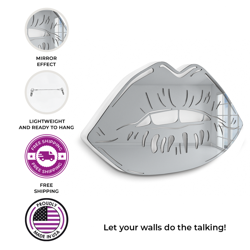 Lips Mirror Decor