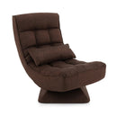 5-Level Adjustable 360° Swivel Floor Chair with Massage Pillow by LJGDeals