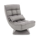 5-Level Adjustable 360° Swivel Floor Chair with Massage Pillow by LJGDeals
